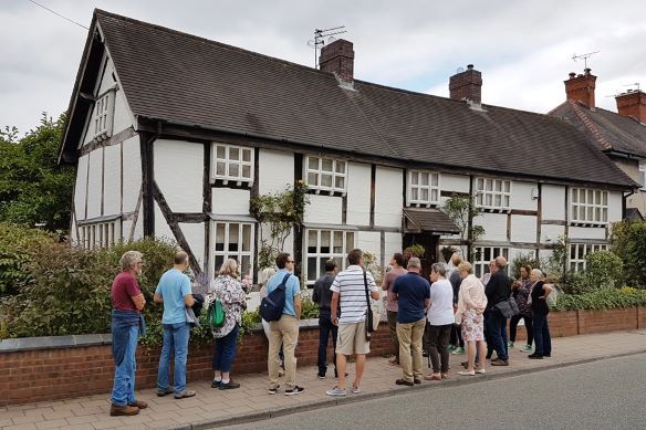 A guided walk outside Malthouse Cottage